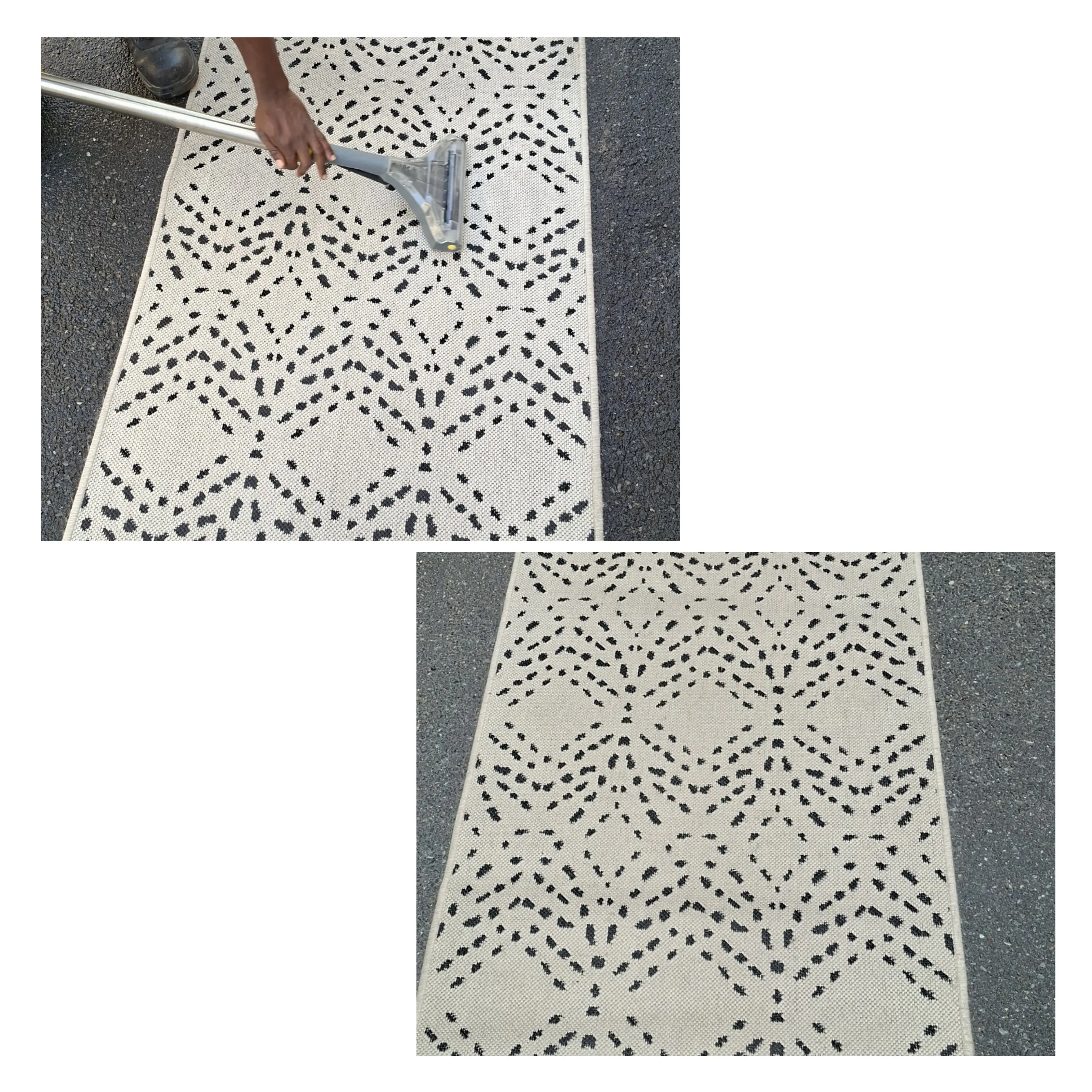 Carpet before and after