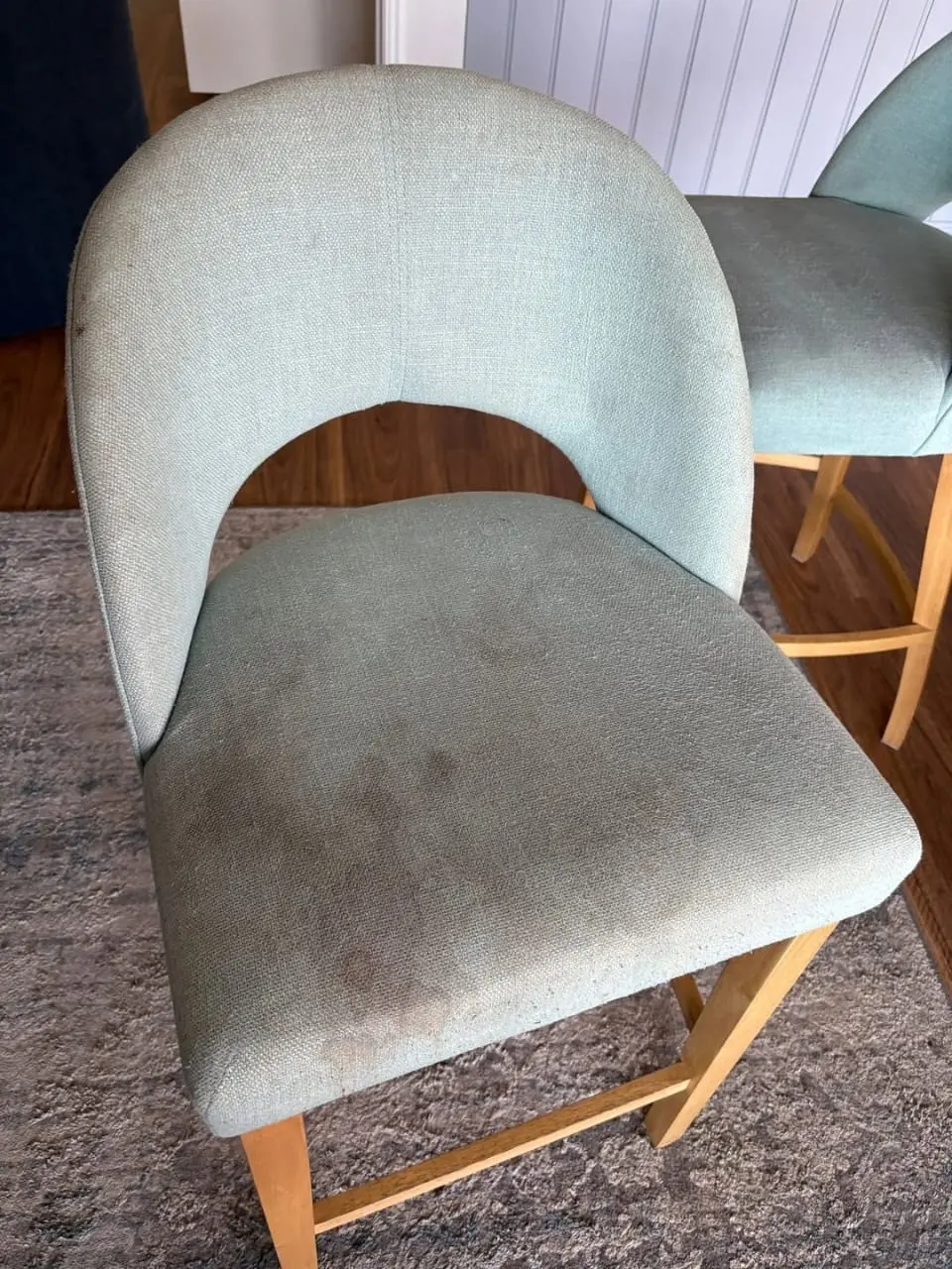 Chair cleaning before